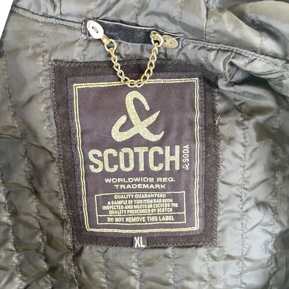 Scotch and Soda Puffer Vest Womens XL Brown Quilted Full Zip Floral Outwear - Picture 14 of 14